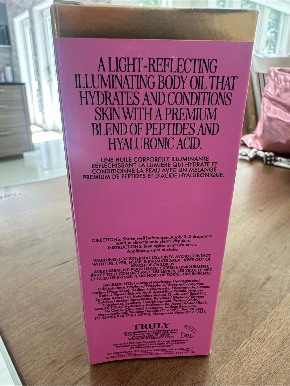 TRULY Birthday Sex Luxury Body Oil - Pink and Gold